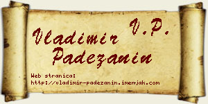 Vladimir Padežanin vizit kartica